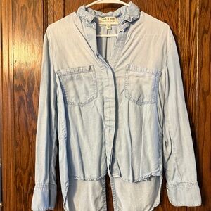 Anthropologie Sky Blue Cloth & Stone Shirt